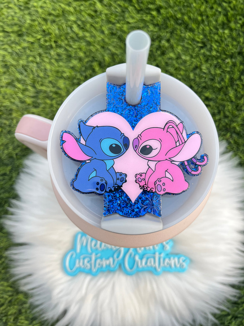 Stitch & Angel Tumbler Topper