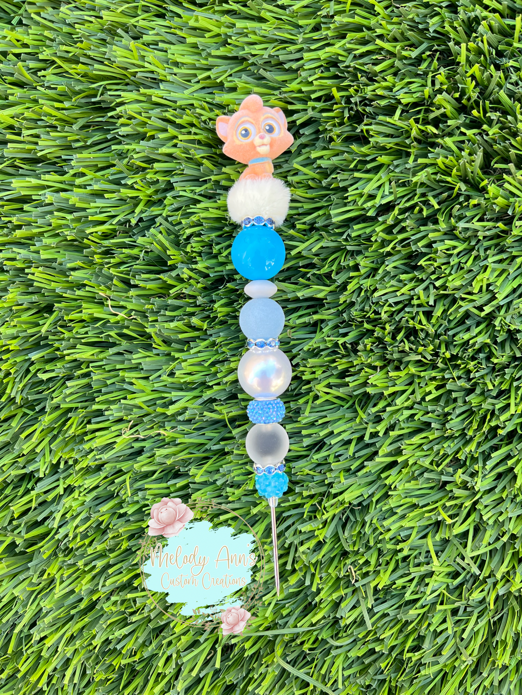 Oliver the Cat Beaded Weeding Tool