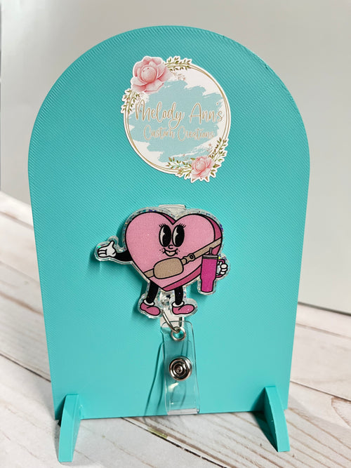 Bougie Heart Badge Reel