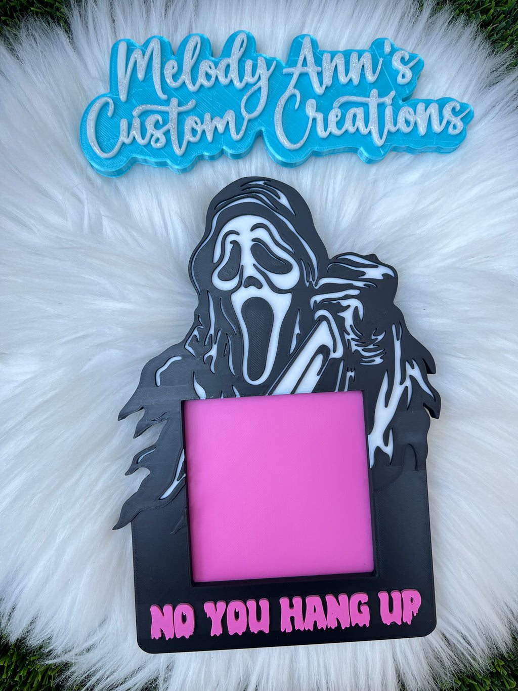 No You Hang Up Sticky Note Holder