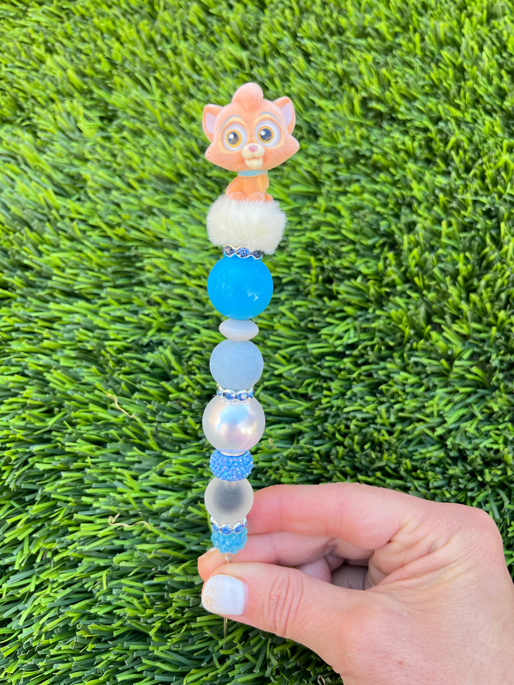 Oliver the Cat Beaded Weeding Tool
