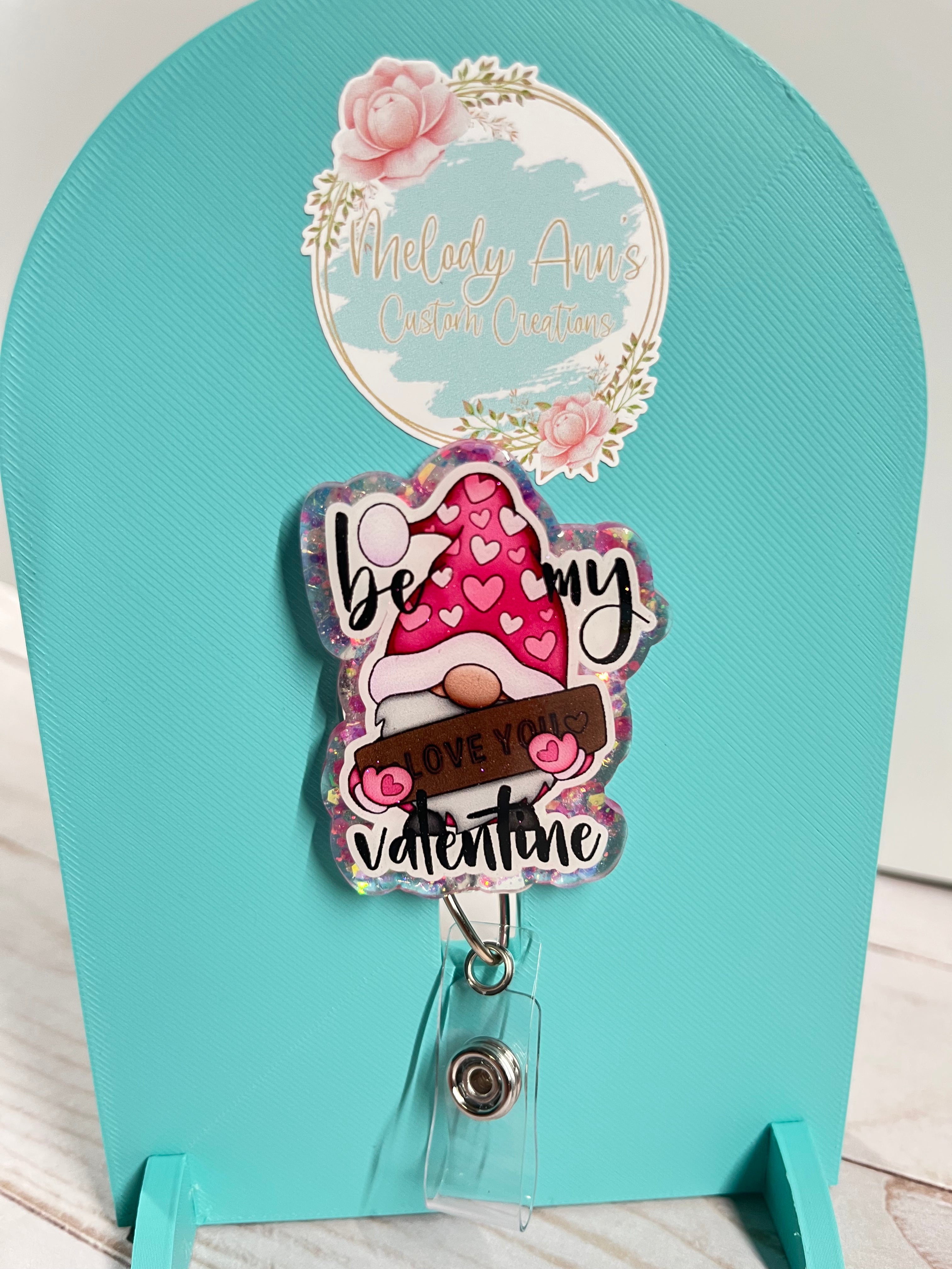Be My Valentine Gnome Badge Reel