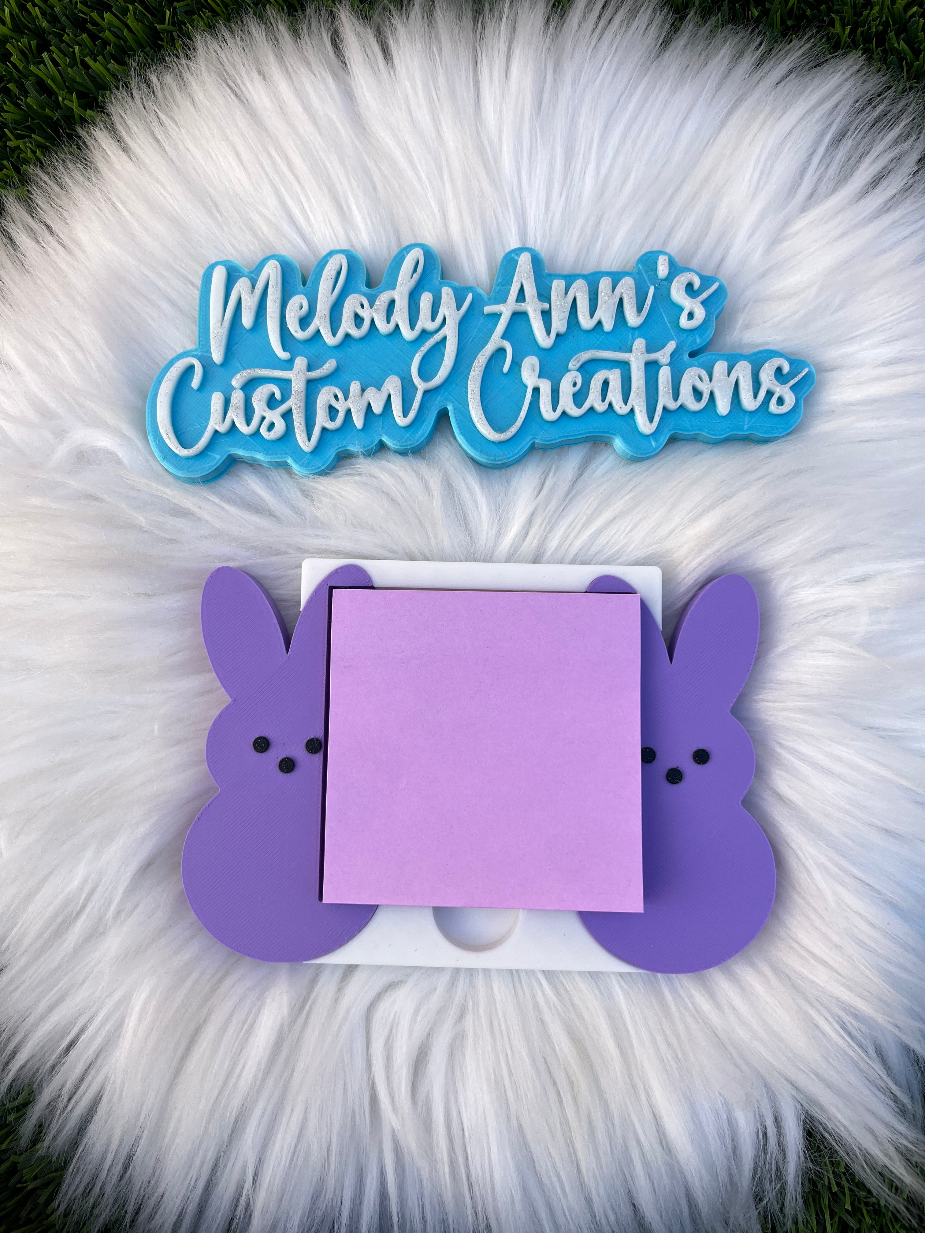 Bunny Sticky Note Holder