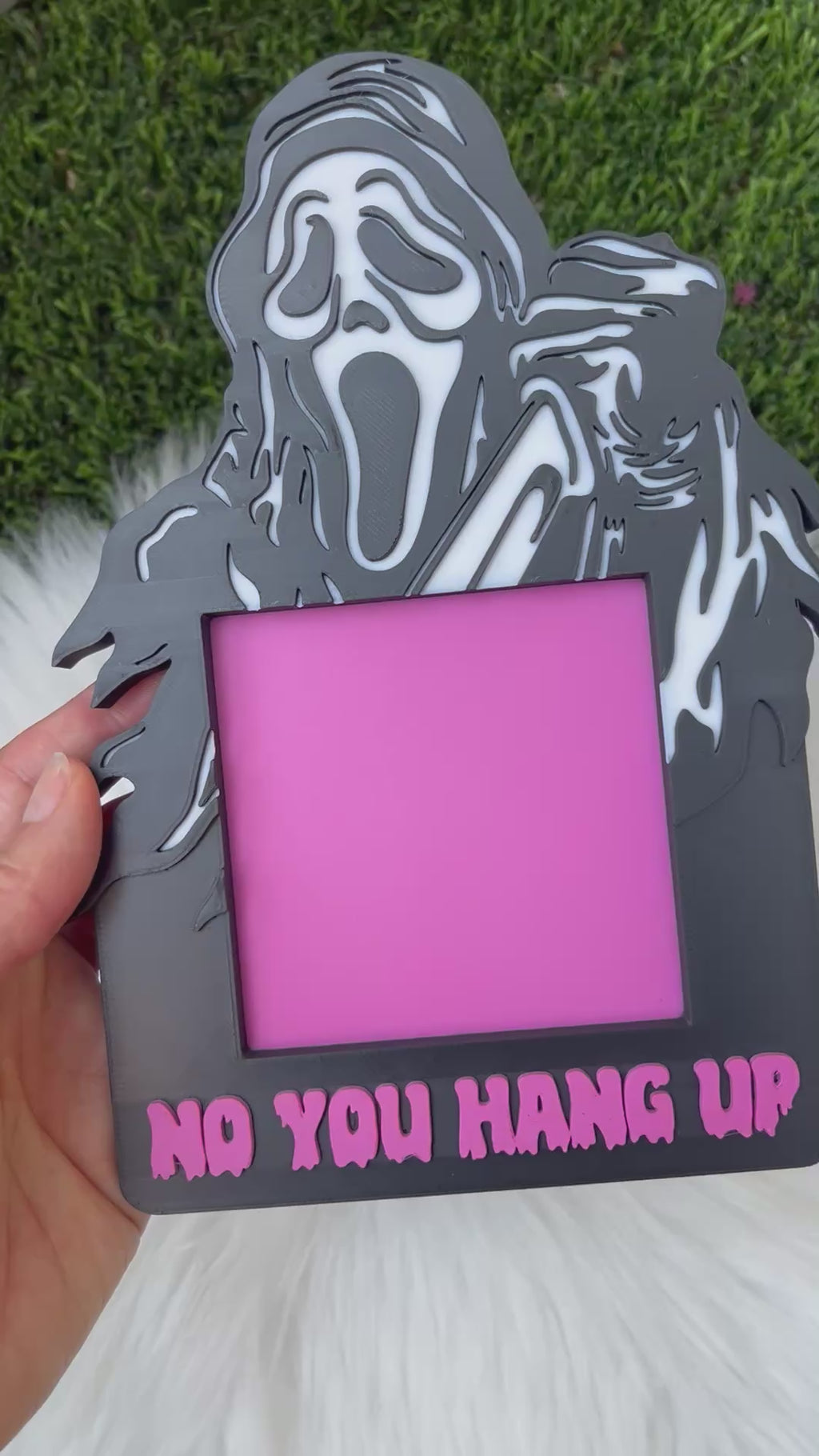 No You Hang Up Sticky Note Holder