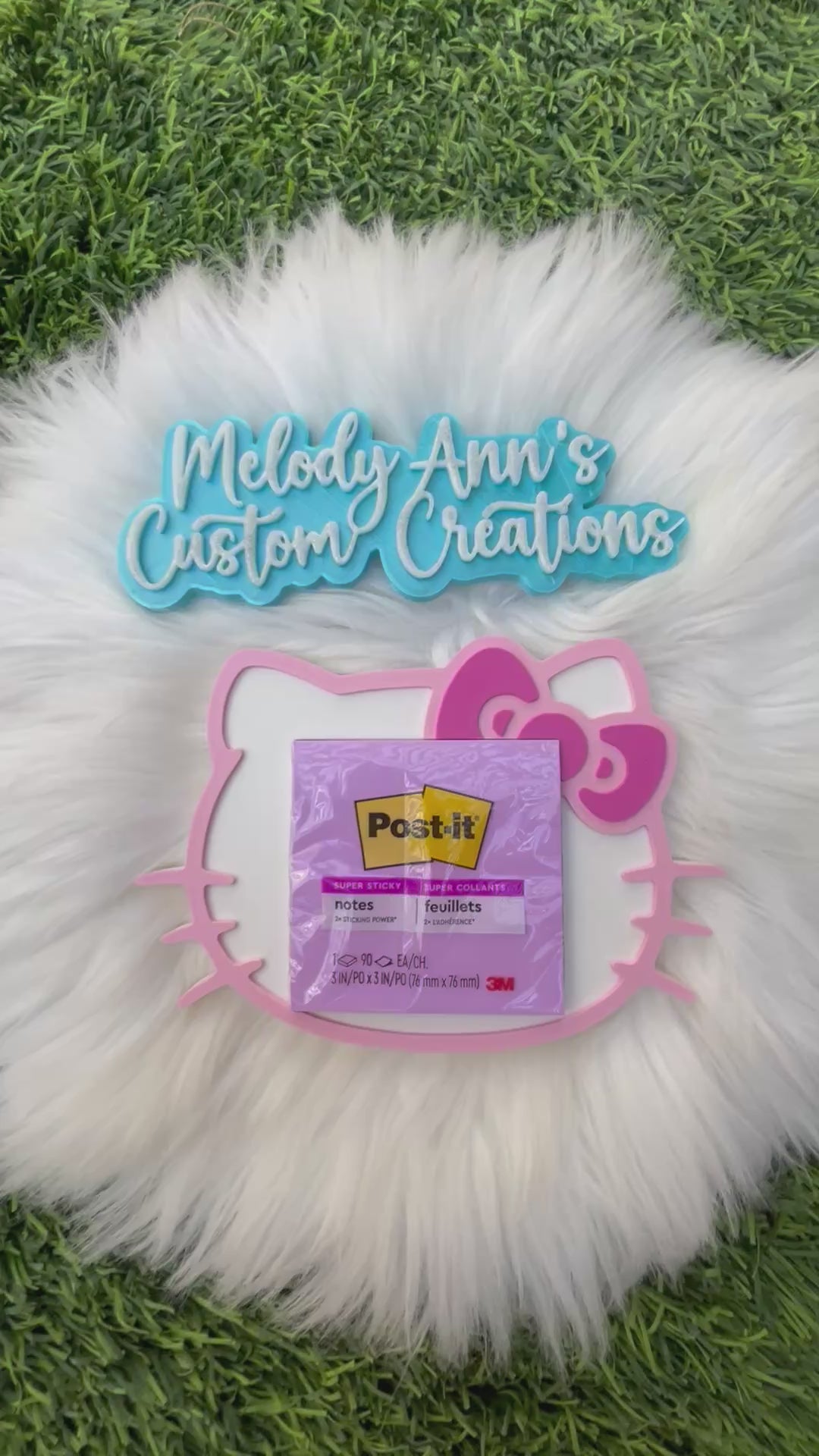 Kitty Sticky Note Holder