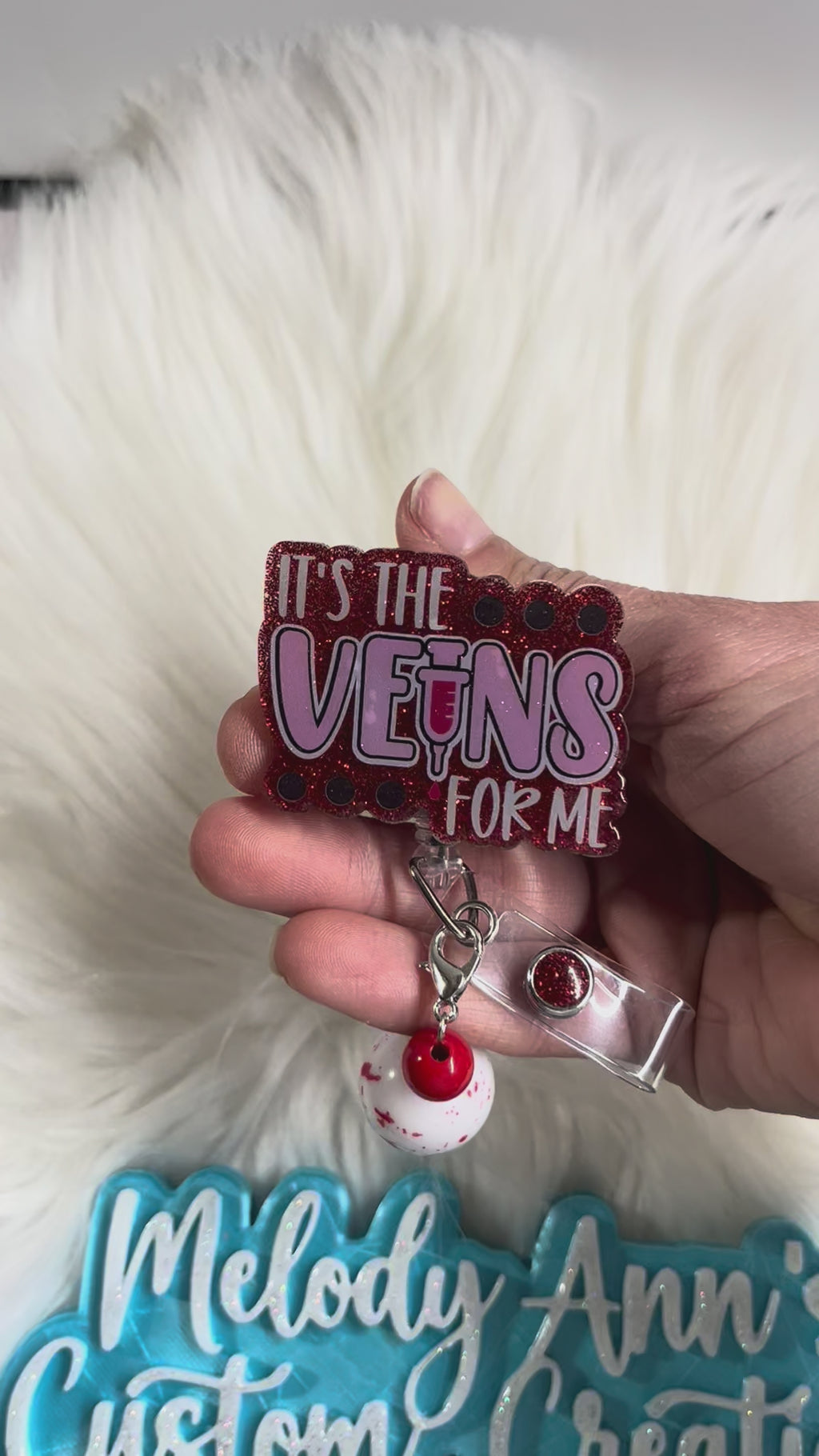 It’s The Veins For Me Badge Reel