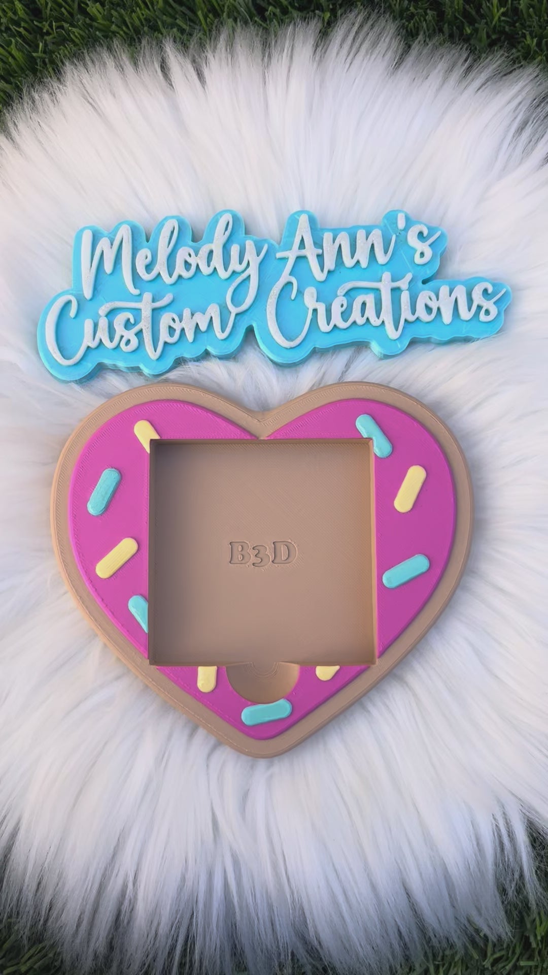 Donut Heart Sticky Note Holder
