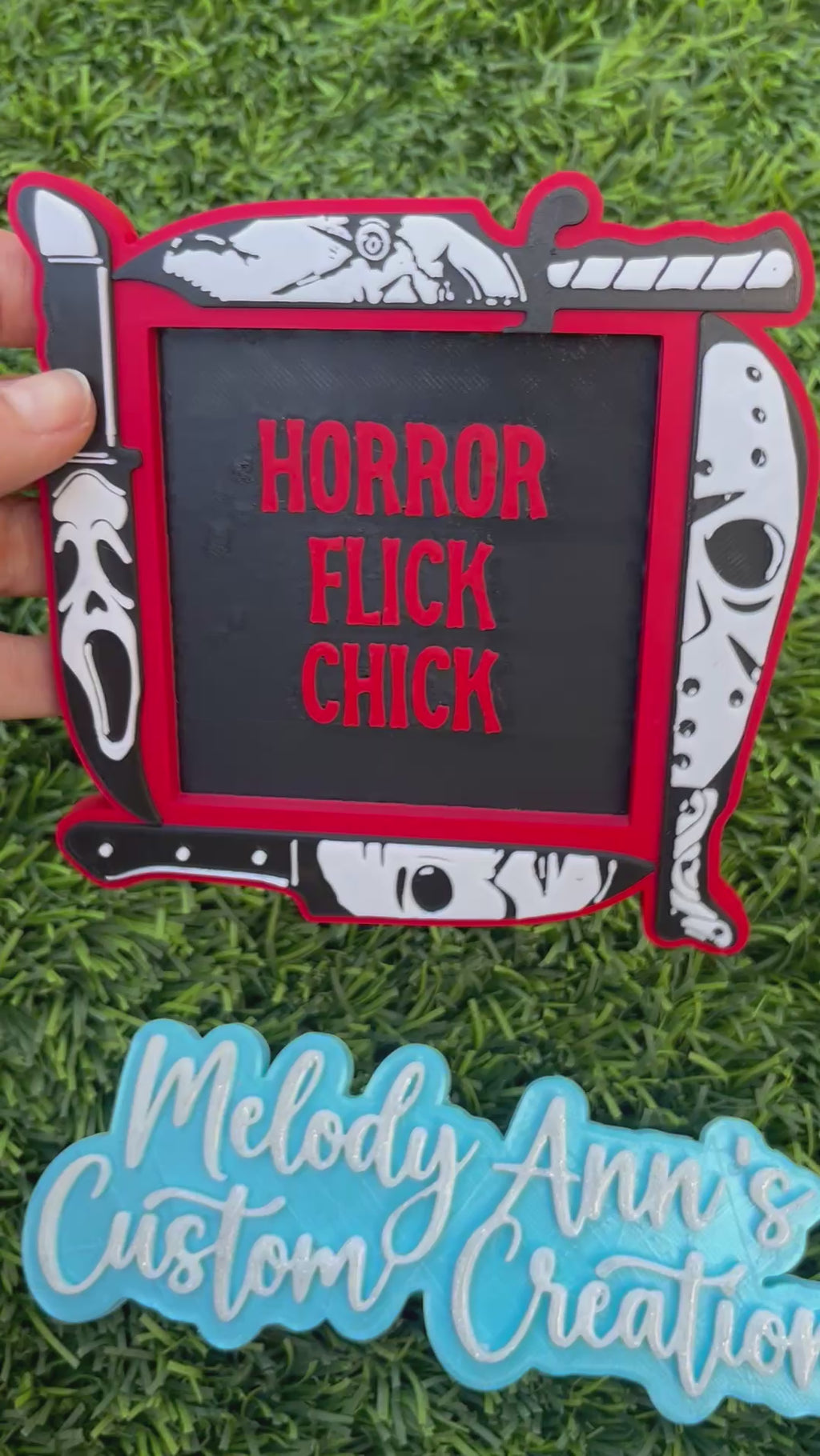 Horror Flick Chick Sticky Note Holder